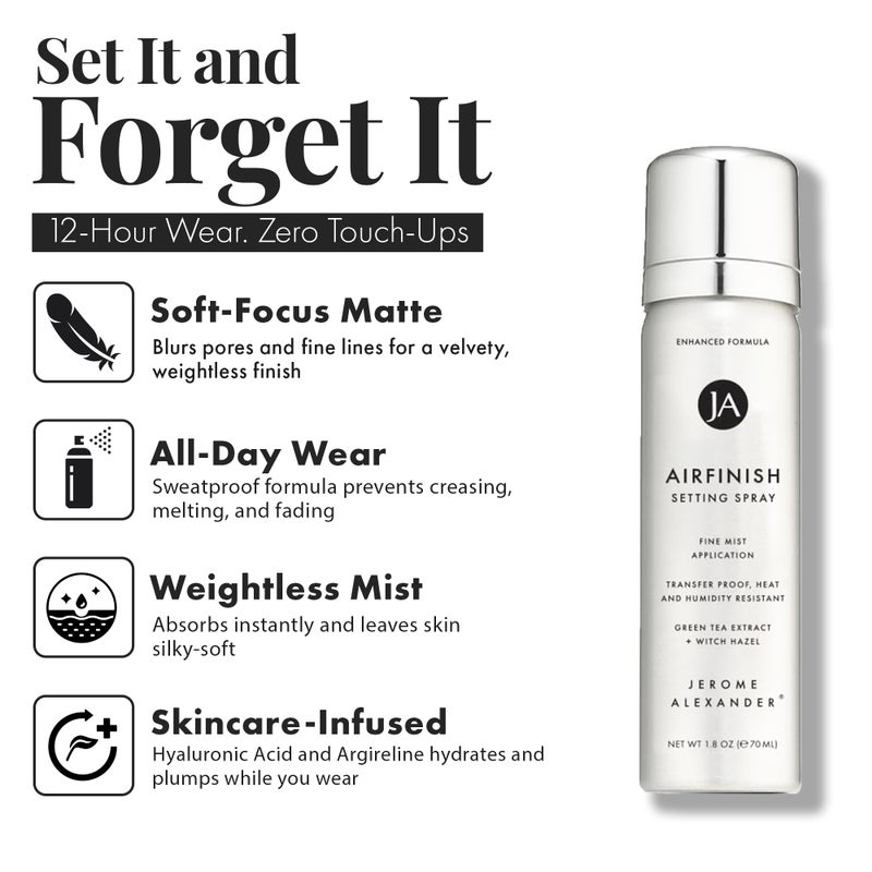 Jerome Alexander MagicMinerals AirBrush Foundation Set by Jerome Alexander - Complete 5pc Spray Makeup Set with Foundation, Primer, and Setting/Finishing Spray - for Smooth, Radiant Skin (Fair) - Image 4